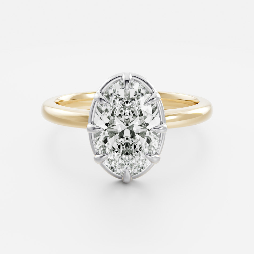 The Luise Ring® - Oval Georgian Solitaire