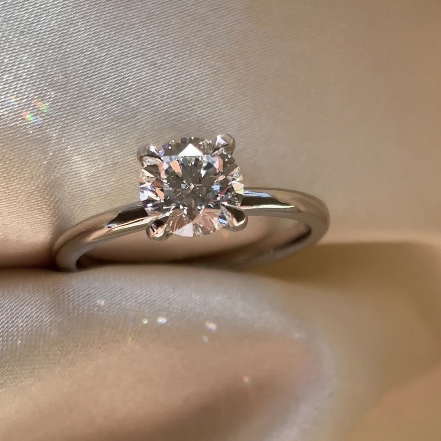 The Isla Ring - 1.29ct Lab Grown Diamond Round Brilliant Solitaire