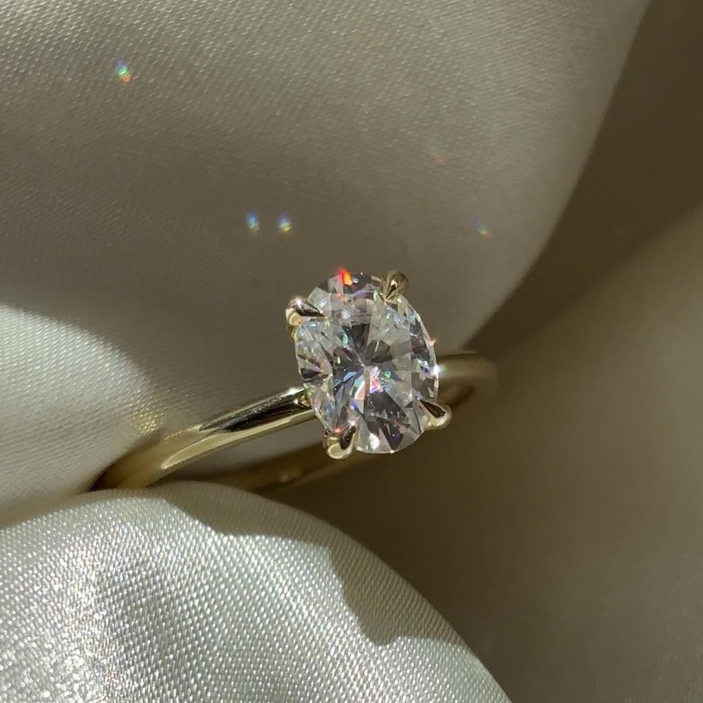 The Luise RingĀ® - 1.5ct Moissanite Oval Solitaire