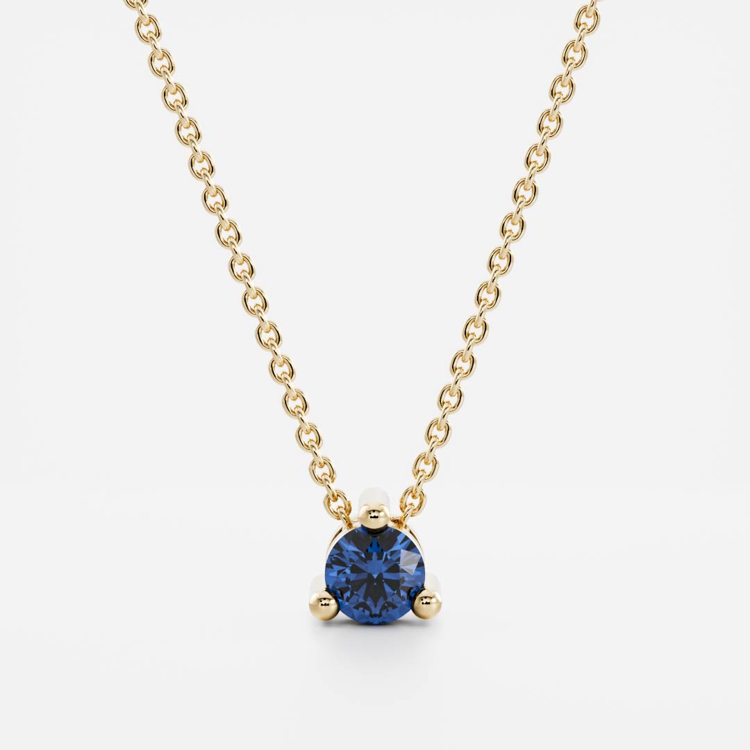 The Signature Round Cultured Sapphire Necklace