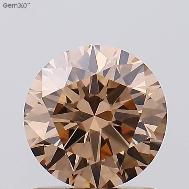 Round 1.17ct Fancy Light Brown