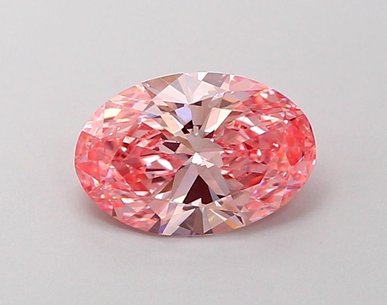 Oval 1.16ct Fancy Vivid Pink