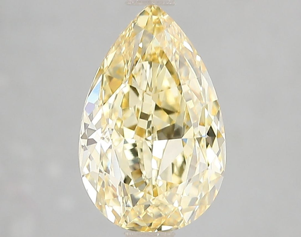 Pear 3.01ct Fancy Intense Yellow