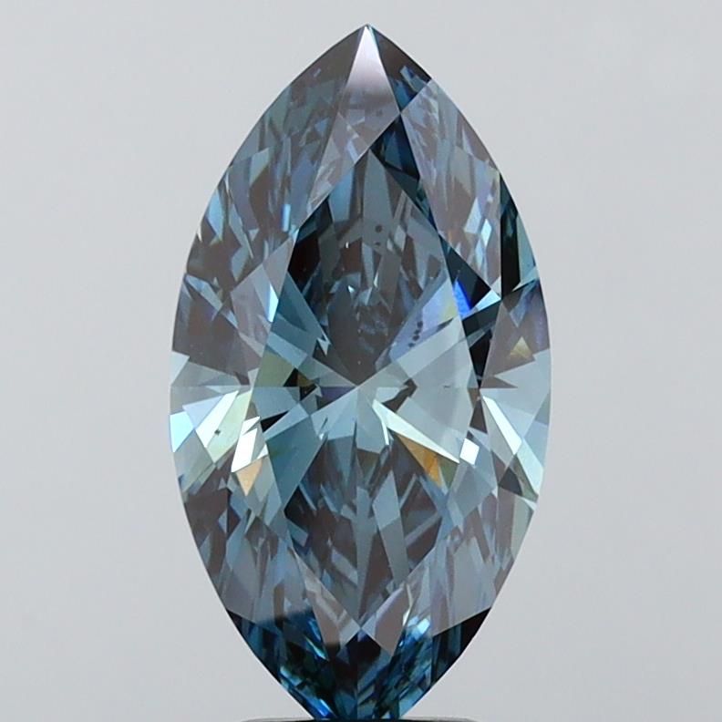 Marquise 3.51ct Fancy Deep Blue