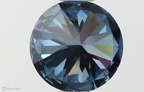 Round 0.65ct Fancy Deep Blue