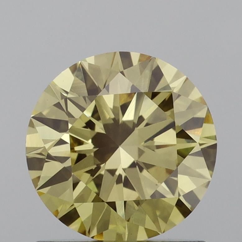 Round 1.03ct Fancy Brownish Yellow