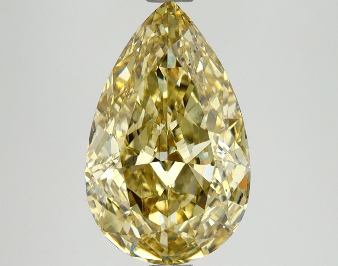 Pear 2.95ct Fancy Intense Yellow