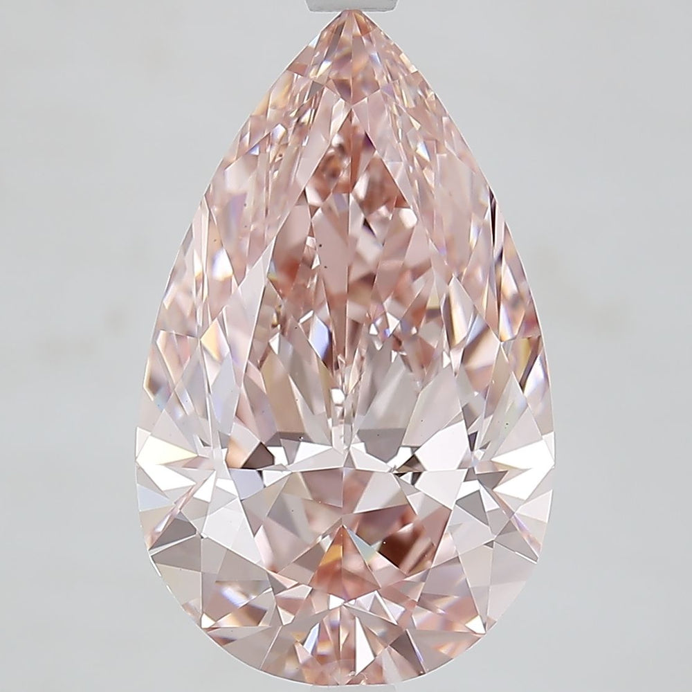 Pear 6.01ct Fancy Intense Brown Pink