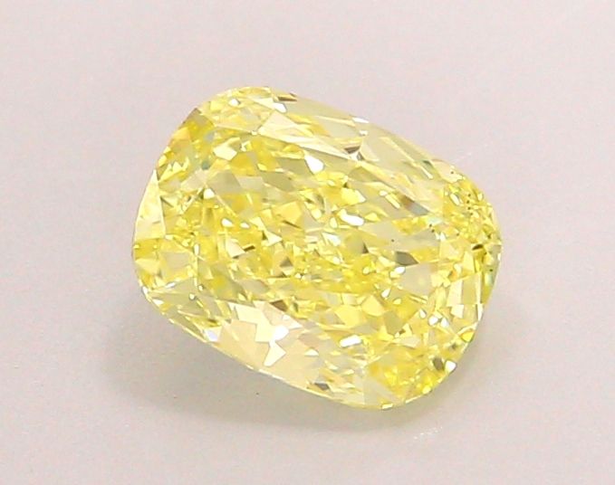 Elongated Cushion 0.94ct Fancy Intense Yellow