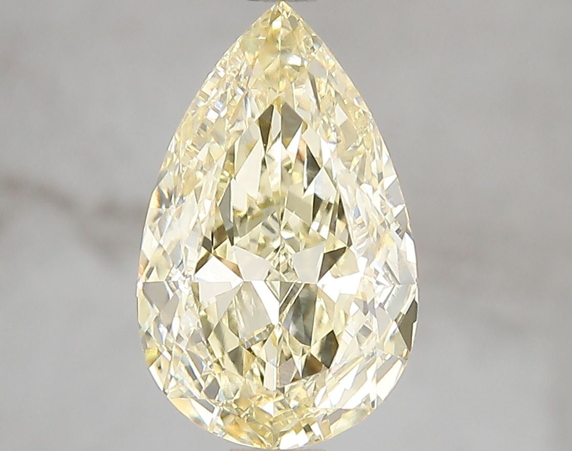 Pear 3.03ct Fancy Intense Yellow