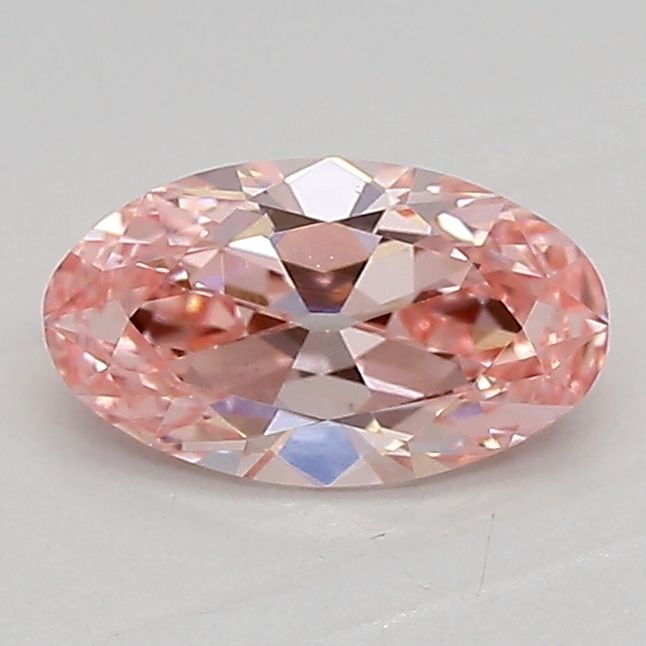 Moval 0.71ct Fancy Vivid Pink