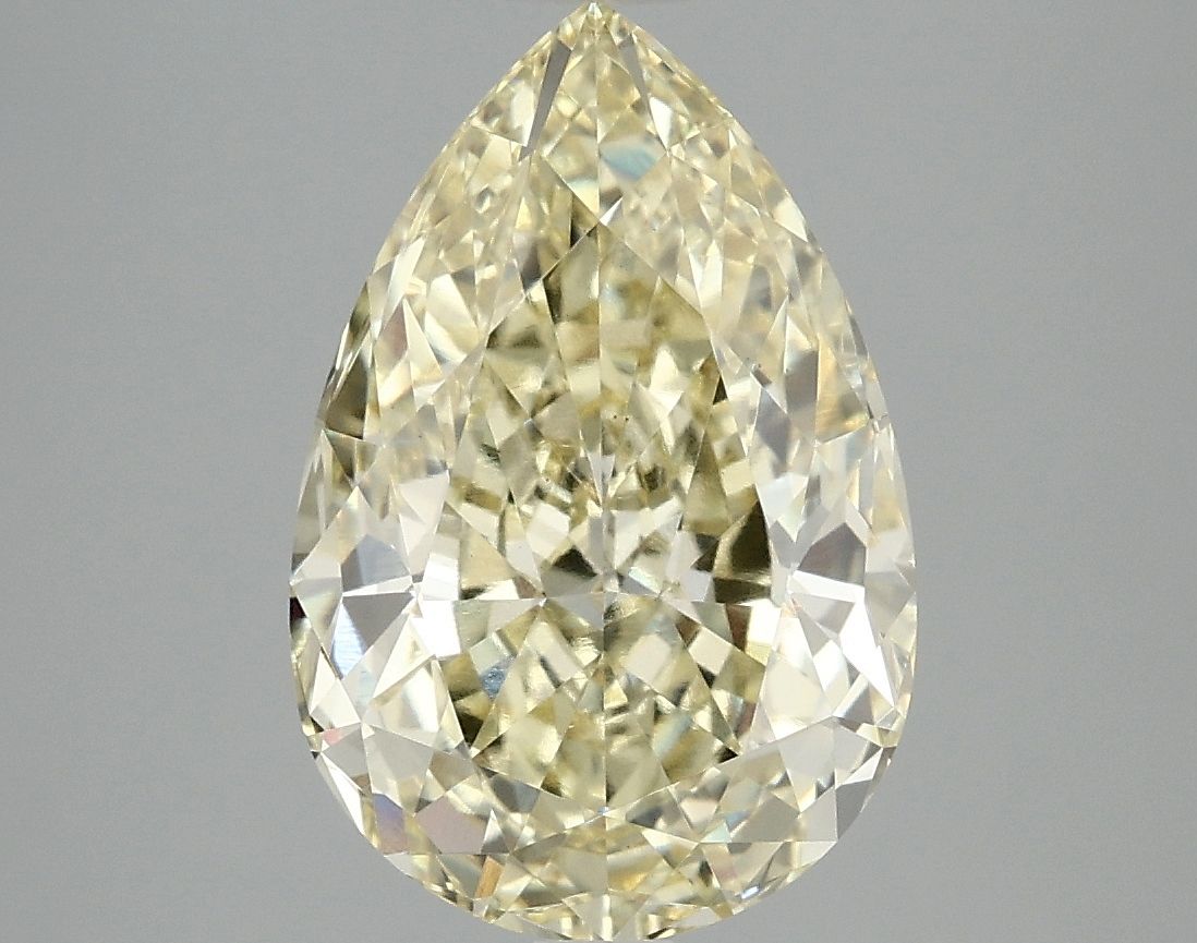 Pear 4.1ct Fancy Intense Yellow