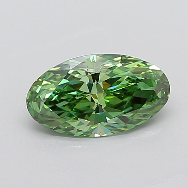 Moval 1.93ct Fancy Vivid Green