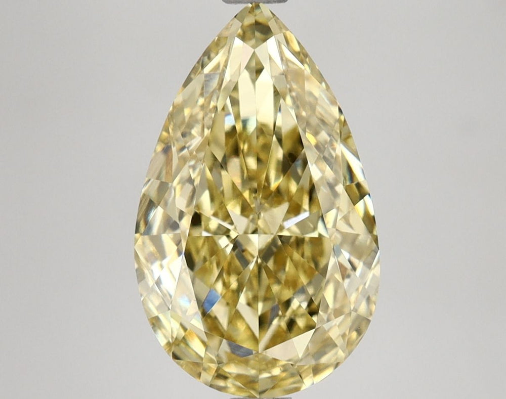 Pear 3.51ct Fancy Intense Yellow