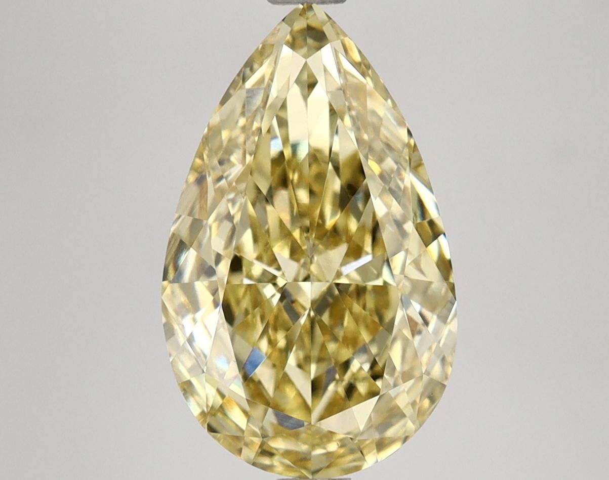 Pear 3.51ct Fancy Intense Yellow