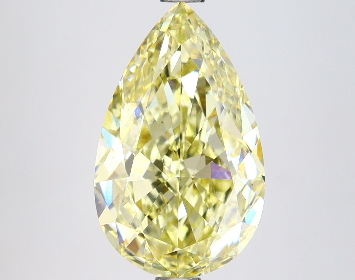 Pear 3.75ct Fancy Intense Yellow