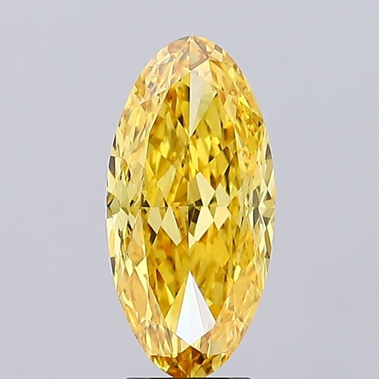 Moval 4.04ct Fancy Vivid Yellow