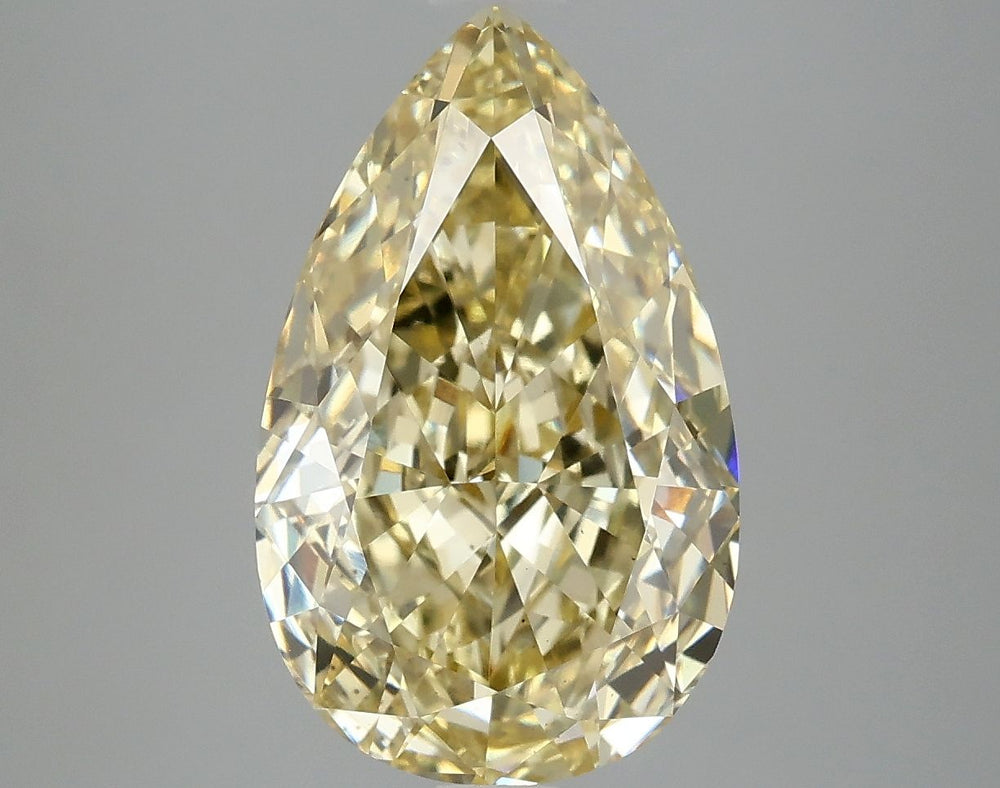 Pear 5.01ct Fancy Intense Yellow
