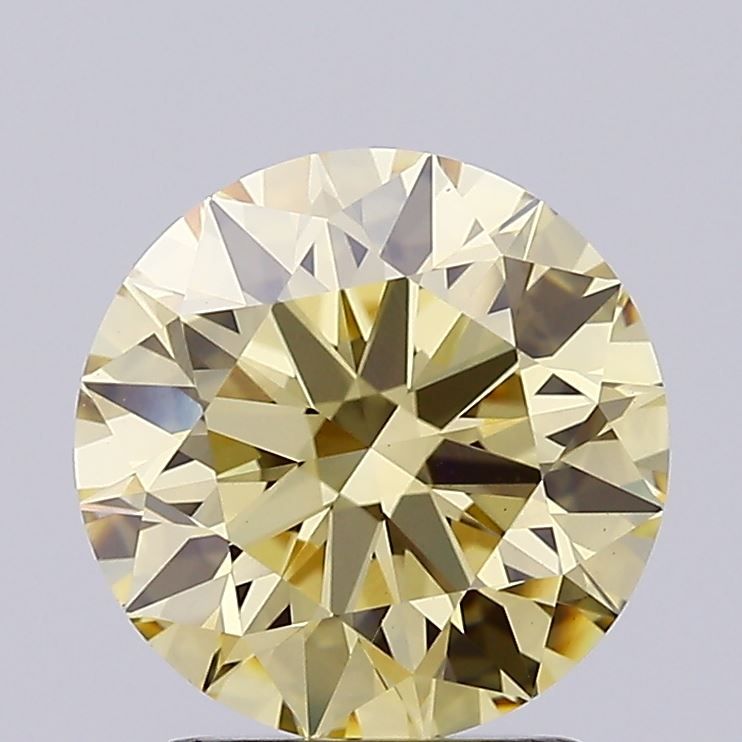 Round 2.21ct Fancy Brownish Yellow