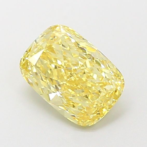 Elongated Cushion 1.15ct Fancy Intense Yellow