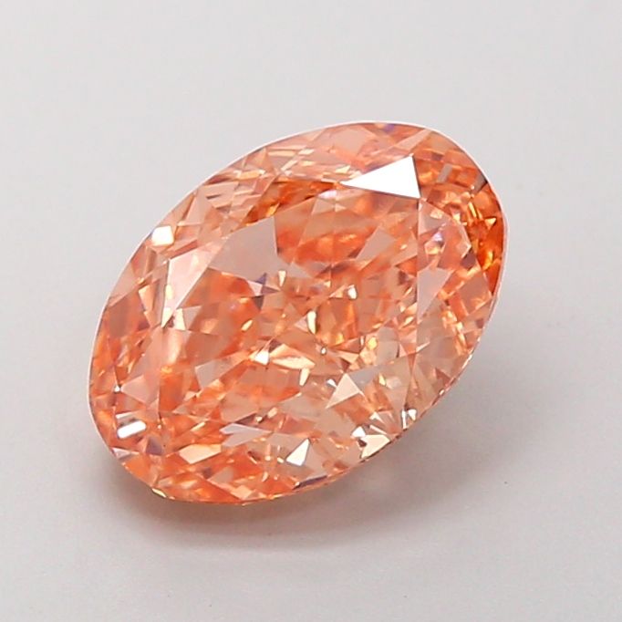 Oval 2.54ct Fancy Intense Brownish Orange