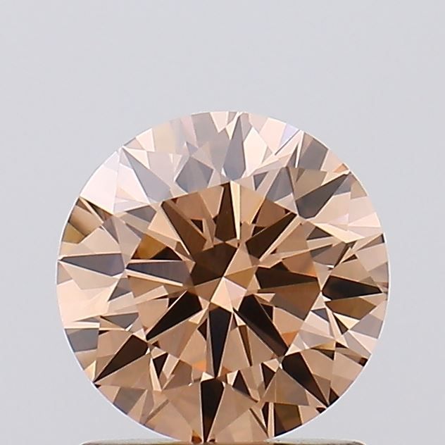 Round 1.22ct Fancy Light Brown
