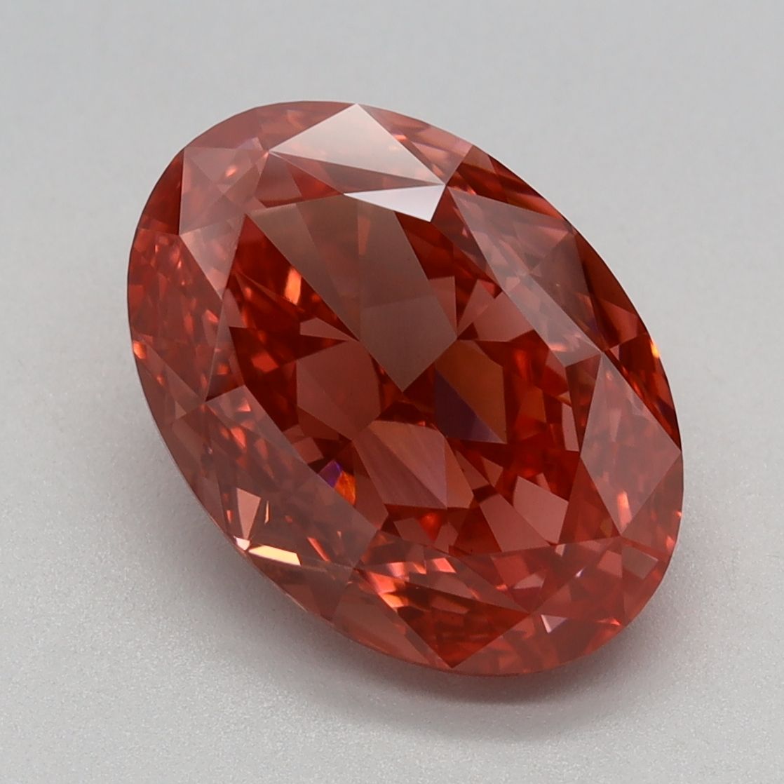 Oval 3.35ct Fancy Vivid Pink