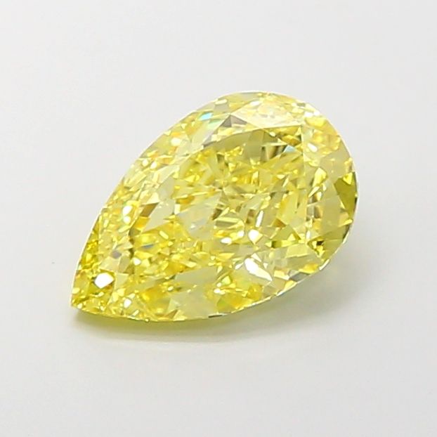 Pear 3.17ct Fancy Intense Yellow