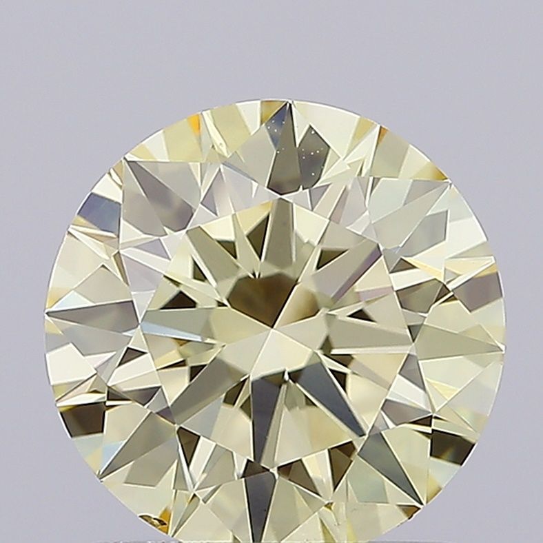 Round 1.41ct Fancy Light Yellow