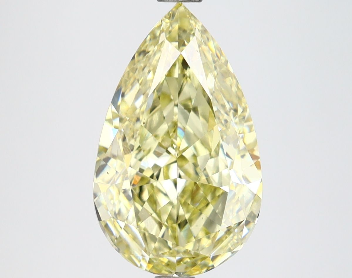Pear 3.4ct Fancy Intense Yellow