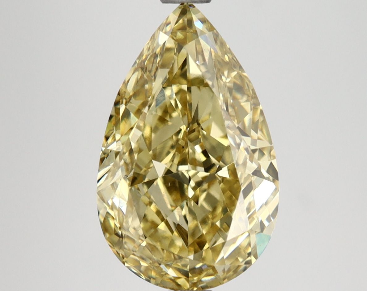 Pear 3.76ct Fancy Intense Yellow