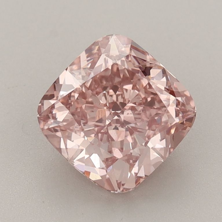 Cushion 1.64ct Fancy Vivid Brownish Pink