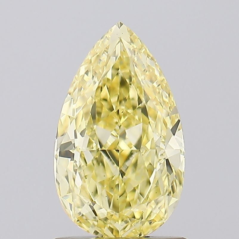 Pear 1.1ct Fancy Intense Yellow