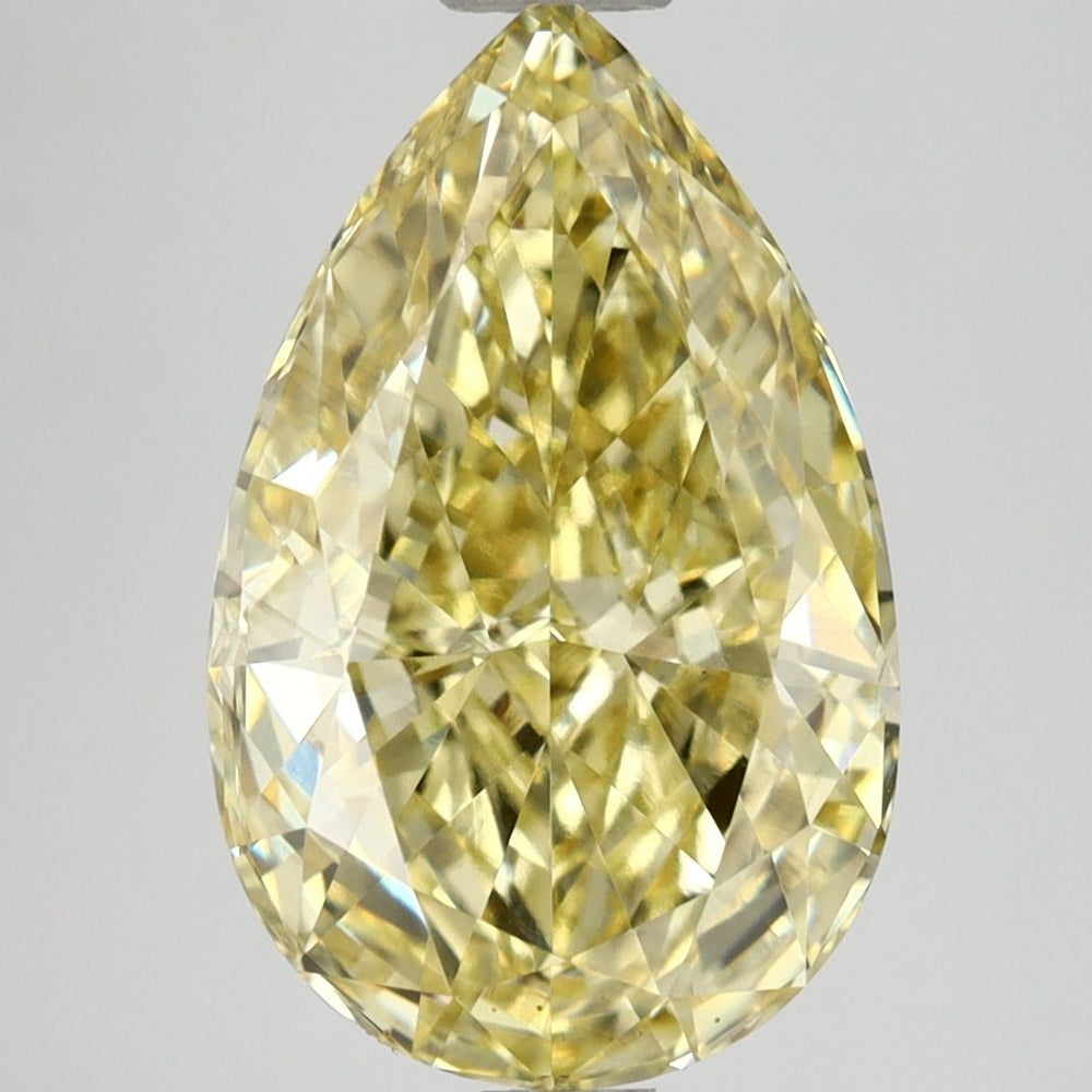 Pear 3.03ct Fancy Intense Yellow