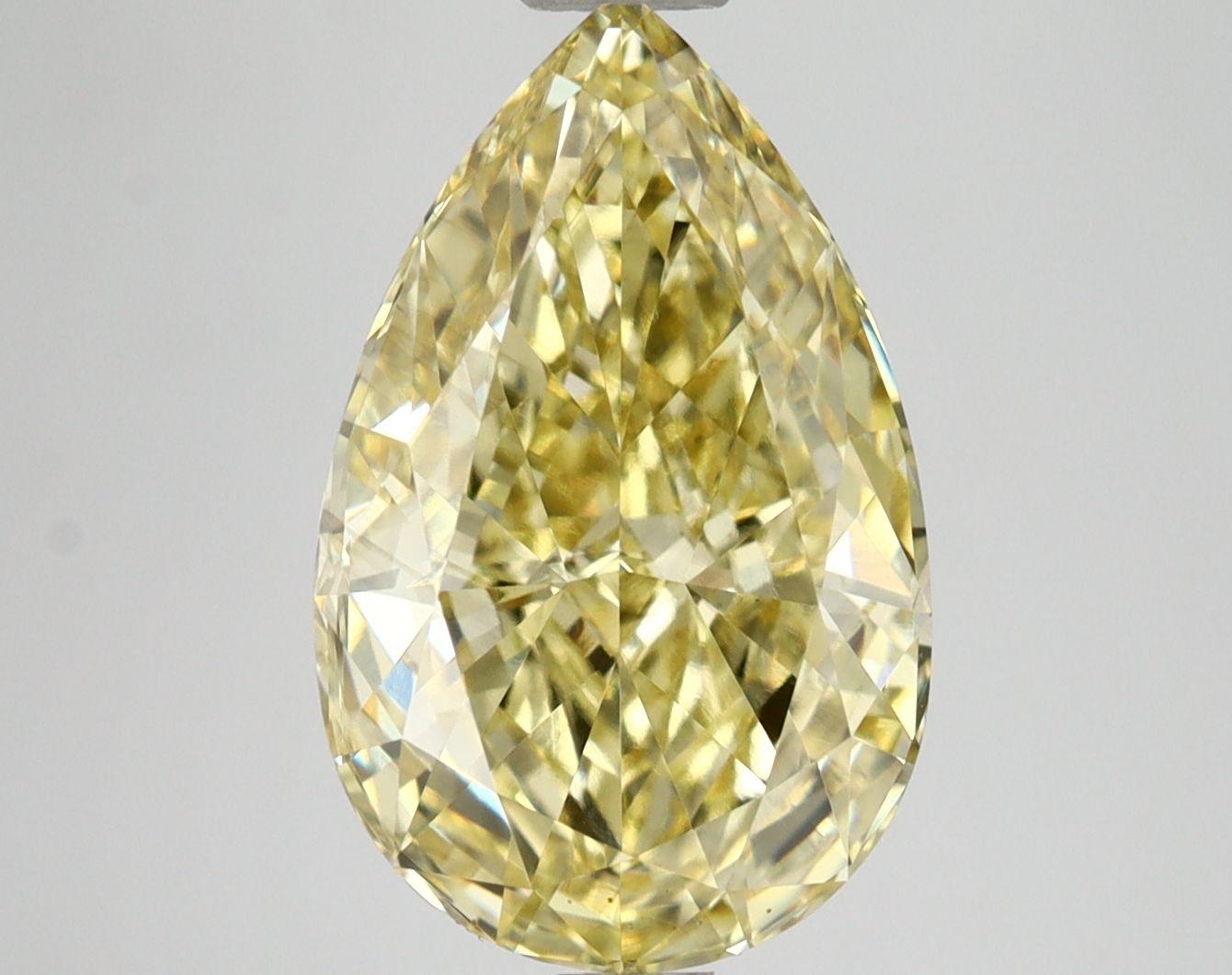 Pear 3.03ct Fancy Intense Yellow