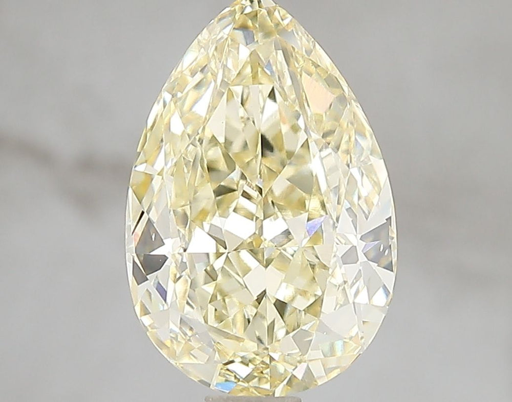 Pear 3.01ct Fancy Intense Yellow