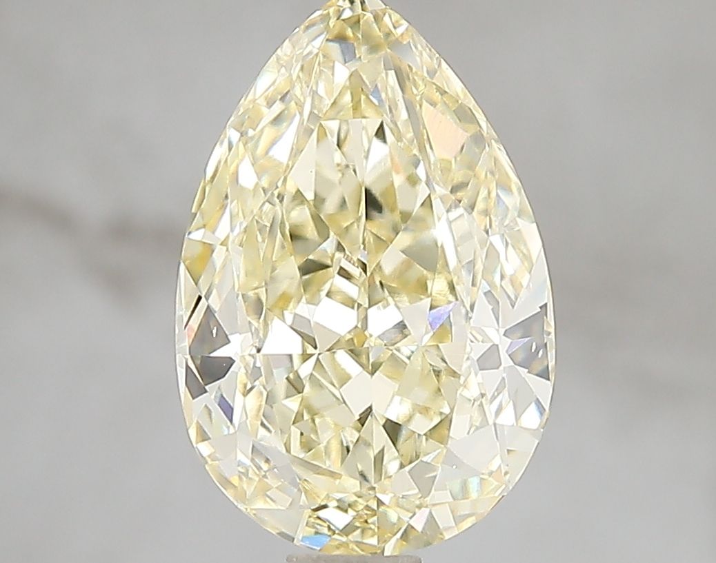 Pear 3.01ct Fancy Intense Yellow
