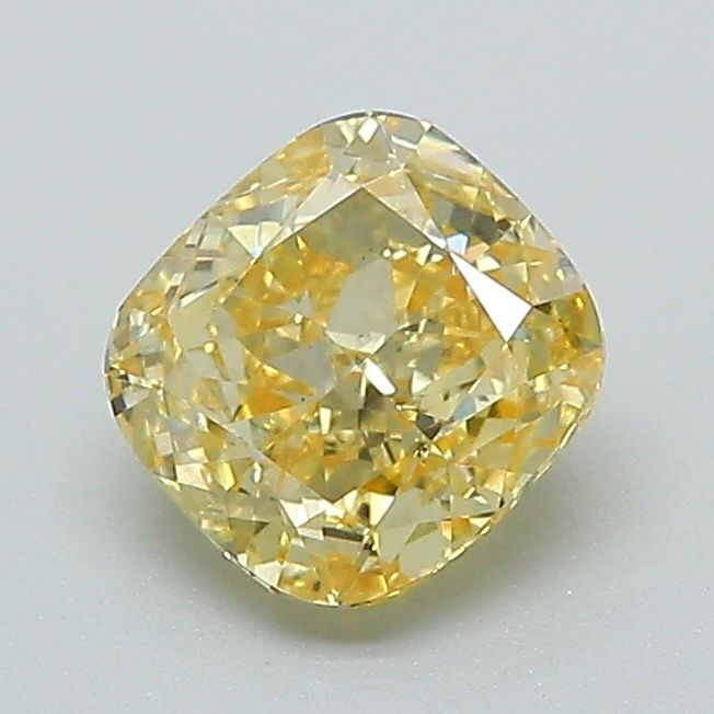 Elongated Cushion 1.01ct Fancy Intense Yellow