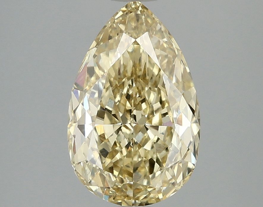 Pear 2.1ct Fancy Intense Yellow