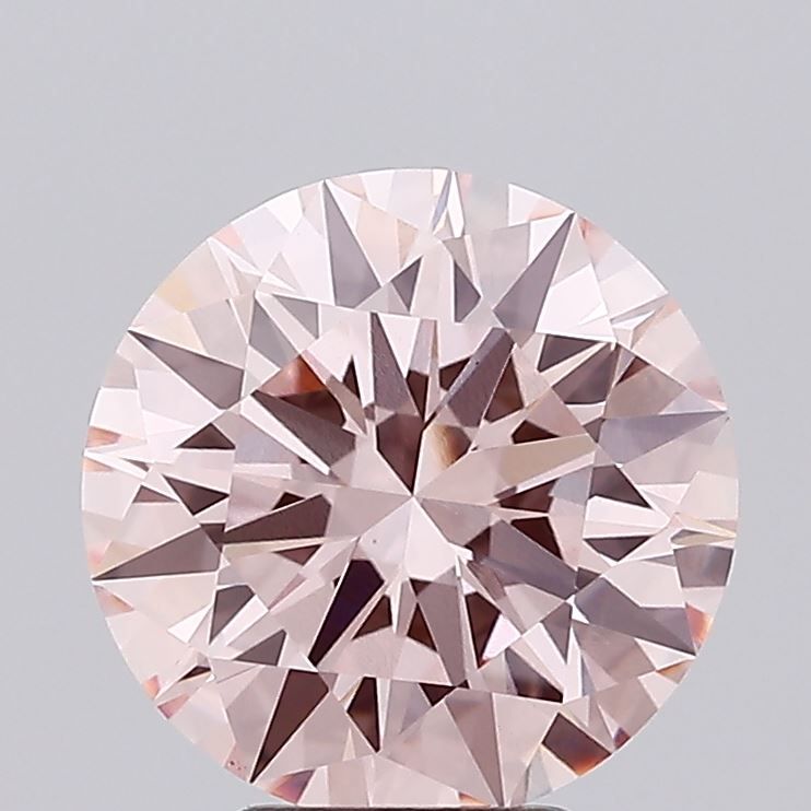 Round 4.51ct Fancy Brownish Pink