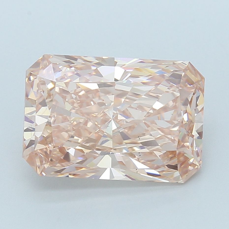 Radiant 7.06ct Fancy Intense Brown Pink