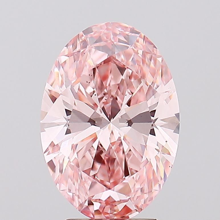 Oval 3.54ct Fancy Vivid Pink