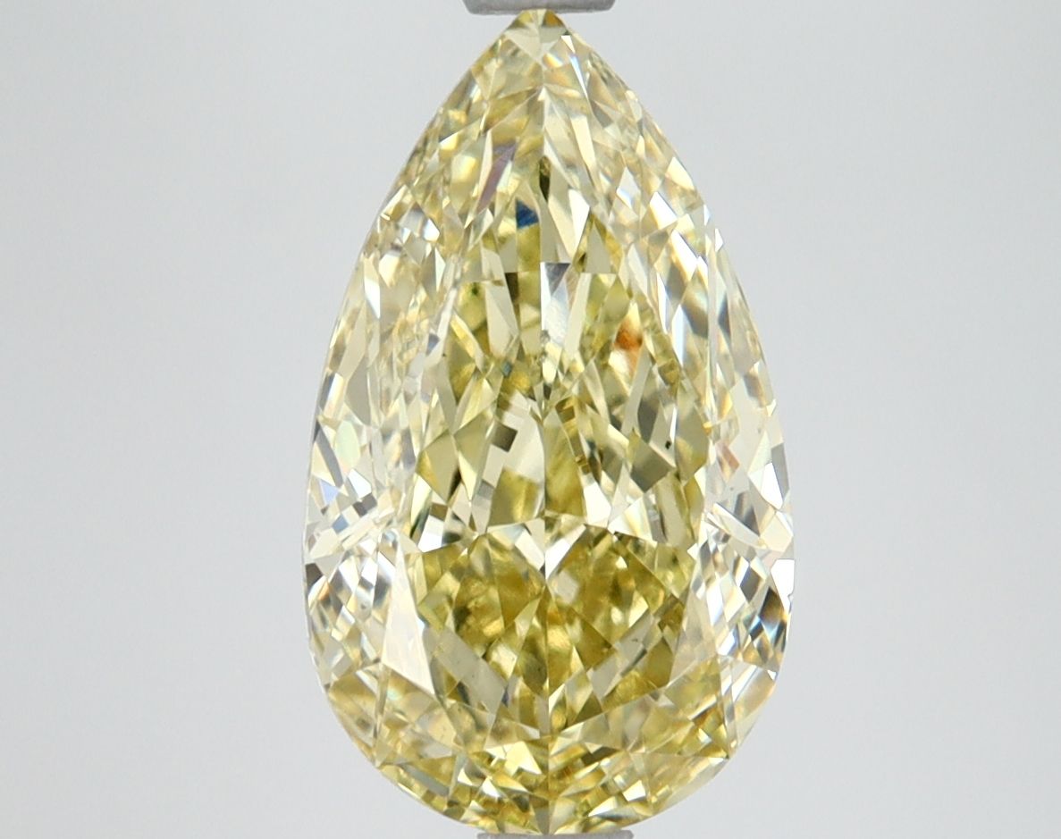 Pear 3.07ct Fancy Intense Yellow