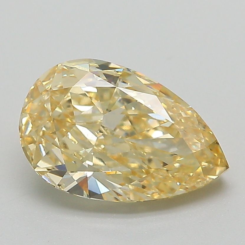 Pear 2.02ct Fancy Intense Yellow