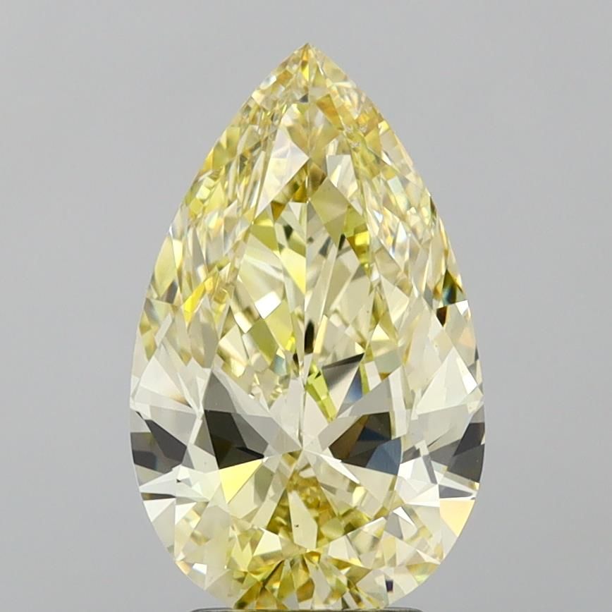 Pear 3.02ct Fancy Intense Yellow