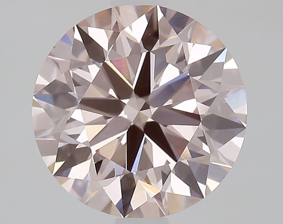 Round 2.19ct Fancy Brownish Pink
