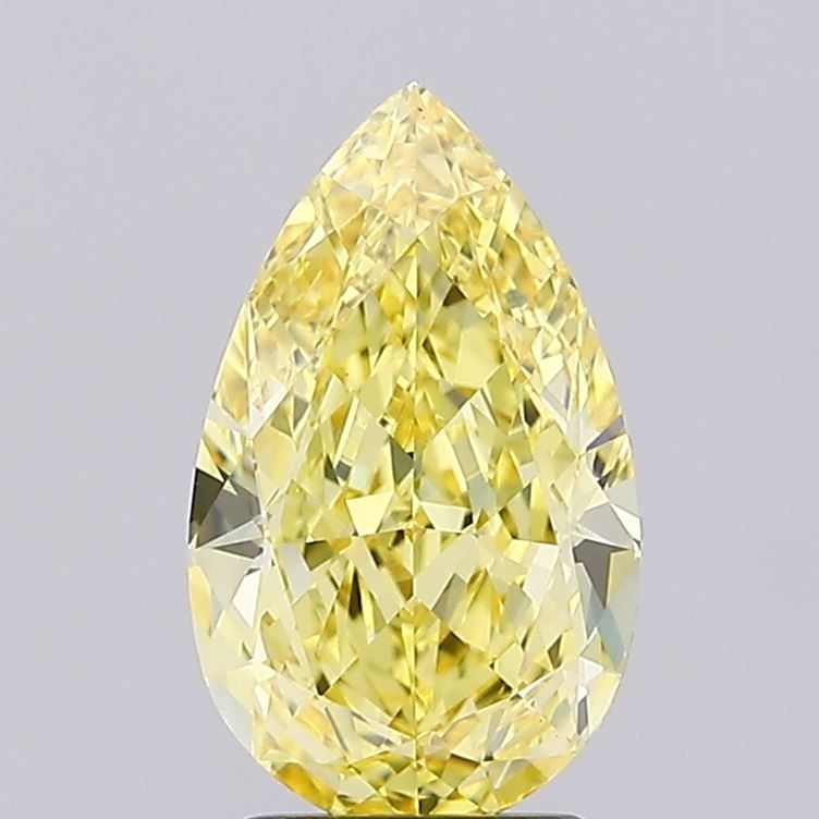 Pear 3.75ct Fancy Intense Yellow