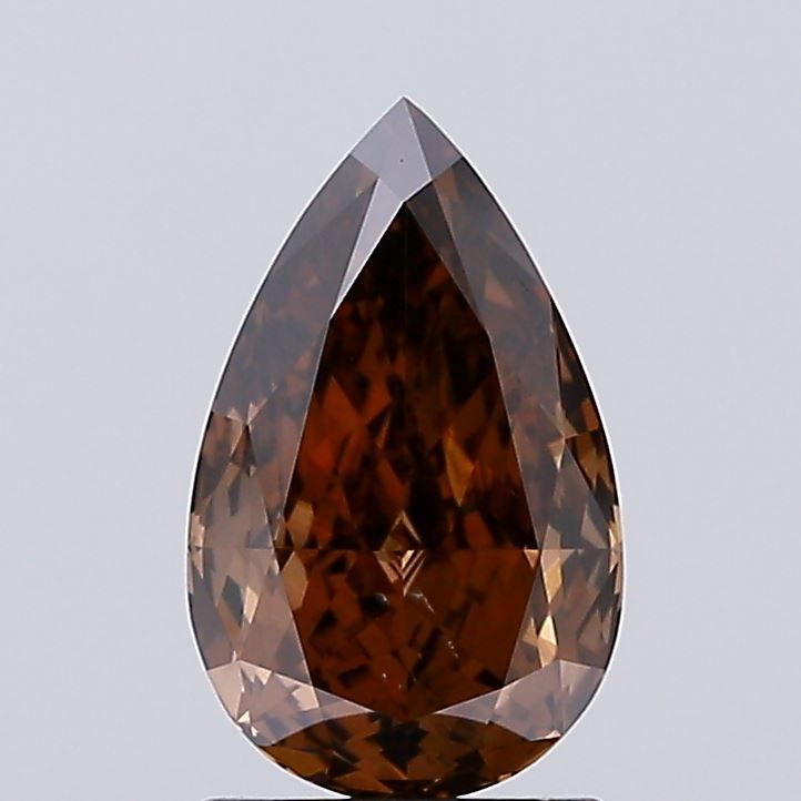 Pear 1.42ct Fancy Deep Brown