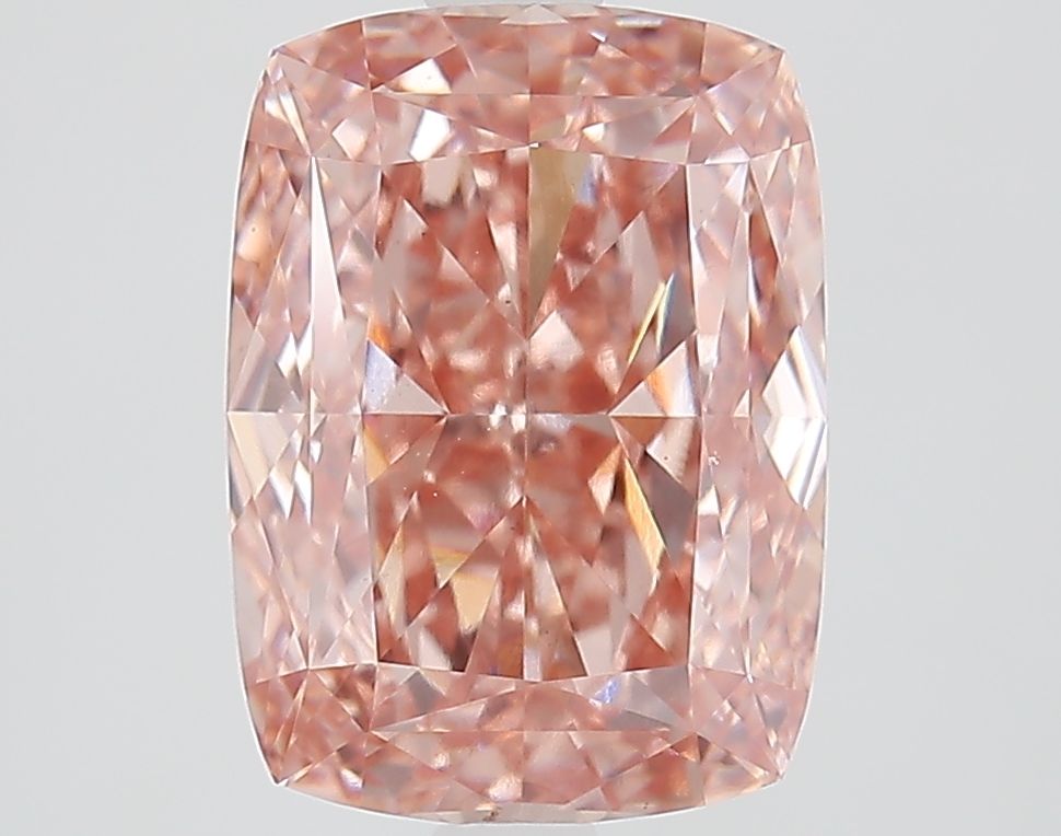 Elongated Cushion 3.51ct Fancy Intense Brownish Pink