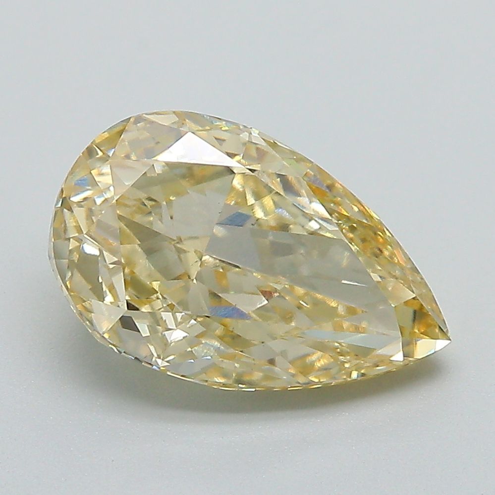 Pear 3.08ct Fancy Intense Yellow